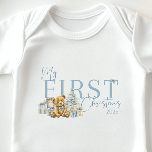 My First Christmas Baby Pyjamas & Vest Set