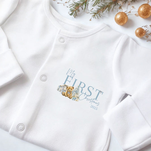 My First Christmas Baby Pyjamas & Vest Set