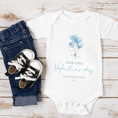 Baby's First Valentine's Day Onesie & Vest Set