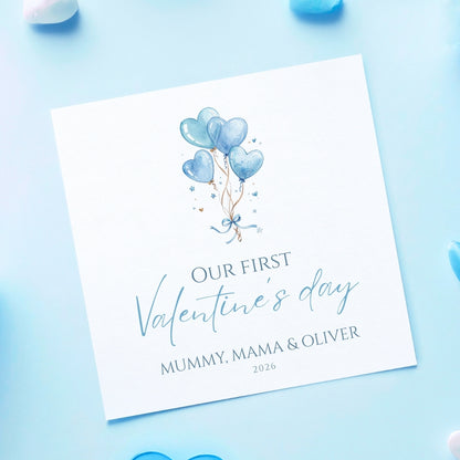 Personalised Baby's First Valentines Day Card
