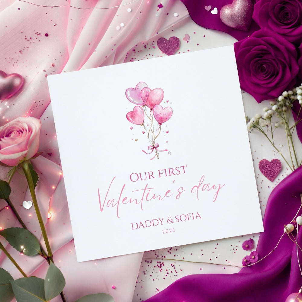 Personalised Baby's First Valentines Day Card