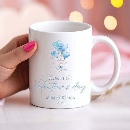 Baby's First Valentines Personalised Gift Mug
