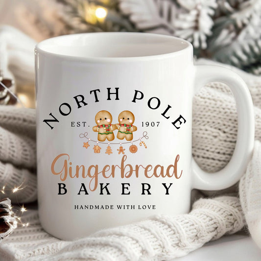 North Pole Bakery Gingerbread Gift Mug