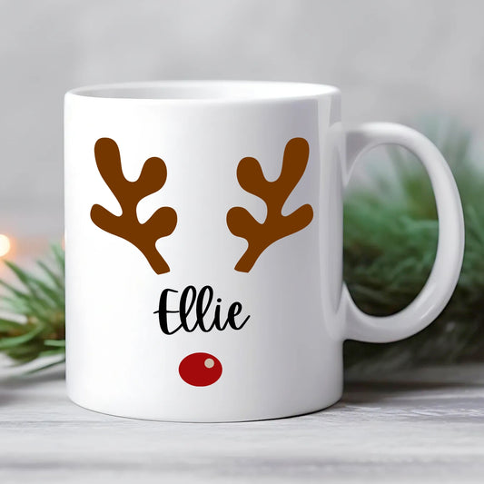 Personalised Children’s Christmas Reindeer Mug