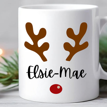 Personalised Children’s Christmas Reindeer Mug