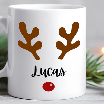 Personalised Children’s Christmas Reindeer Mug
