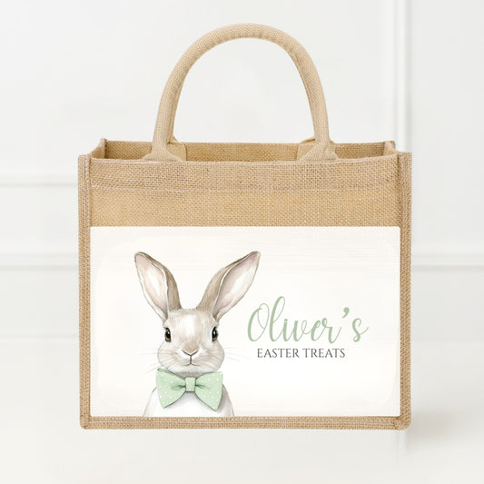 Personalised Easter Jute Gift Bag