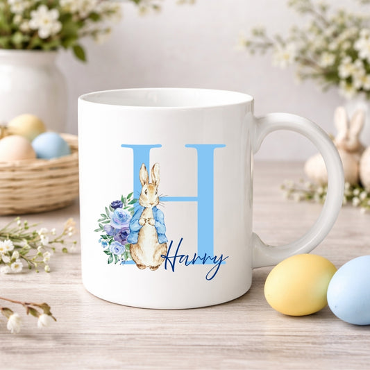 Personalised Monogram Easter Bunny Mug