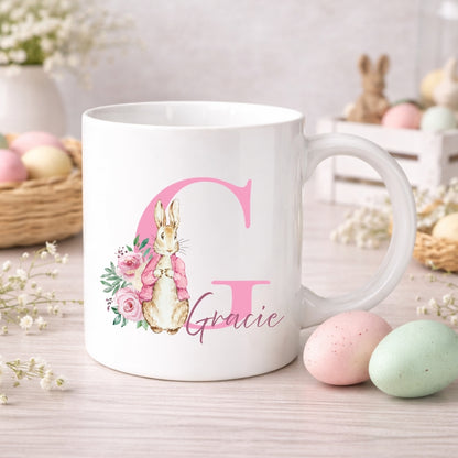Personalised Monogram Easter Bunny Mug