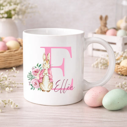 Personalised Monogram Easter Bunny Mug