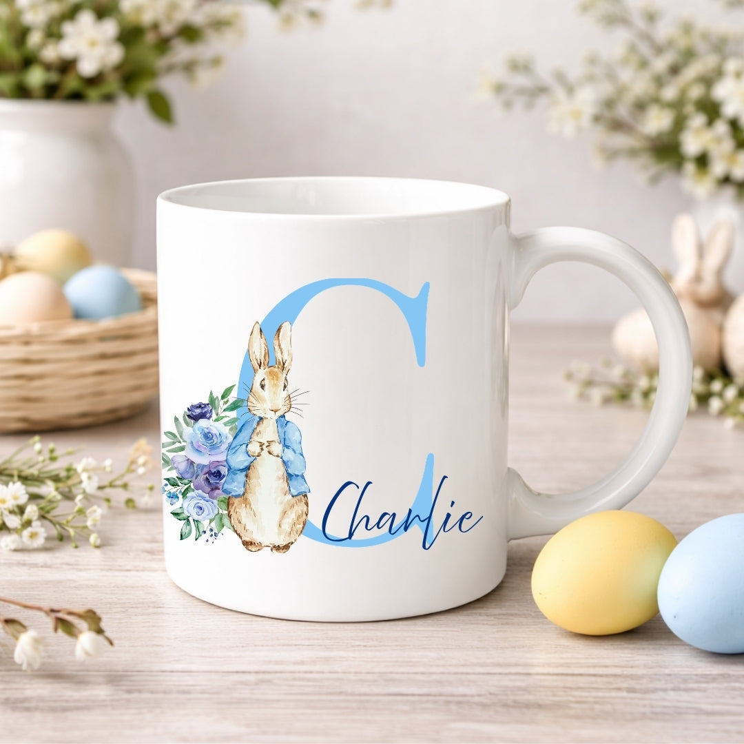 Personalised Monogram Easter Bunny Mug