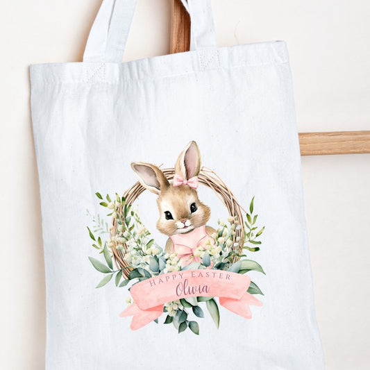 Personalised Easter Flopsy Bunny Tote Bag