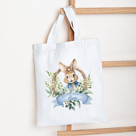 Personalised Easter Flopsy Bunny Tote Bag