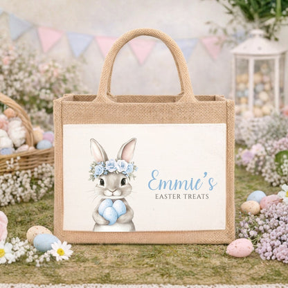 Personalised Easter Jute Gift Bag