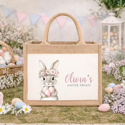 Personalised Easter Jute Gift Bag