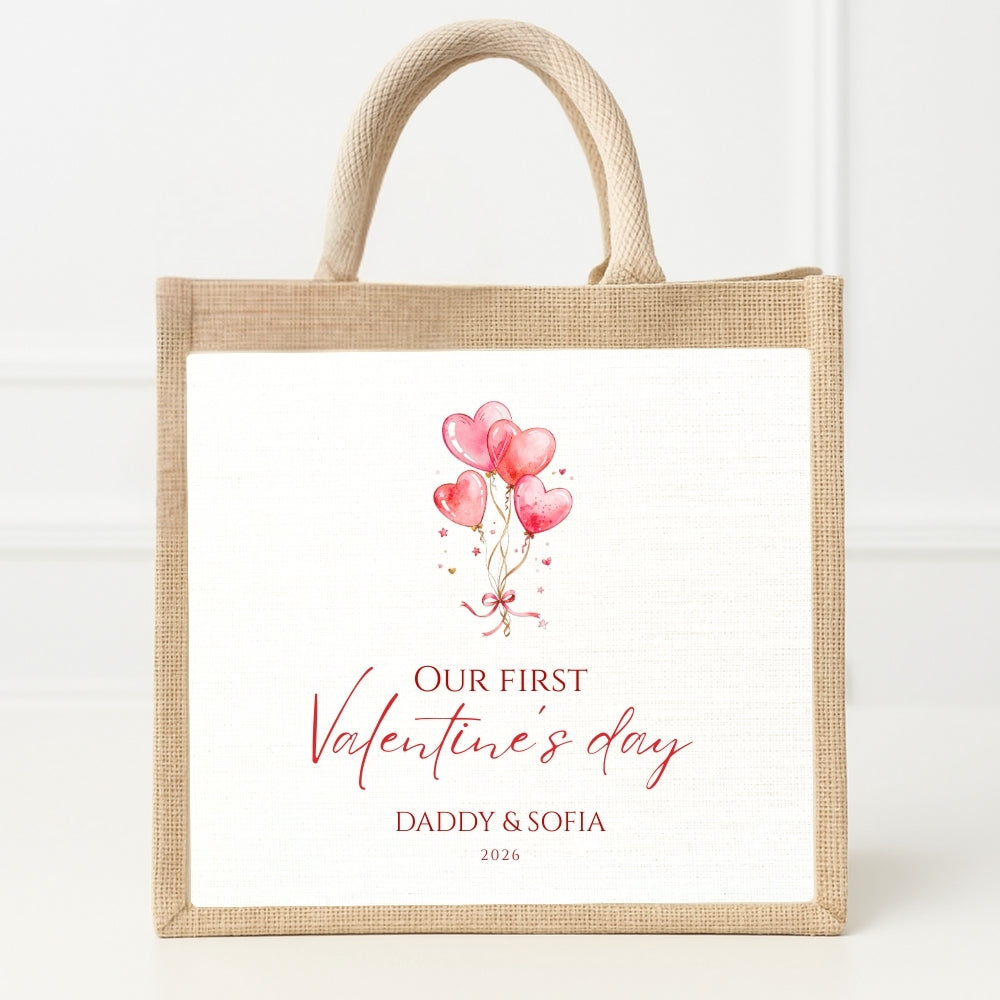 Personalised First Valentine’s Day Keepsake Gift Bag