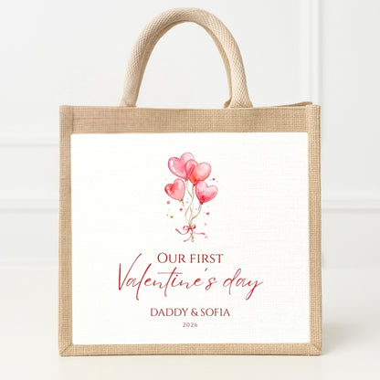 Personalised First Valentine’s Day Keepsake Gift Bag