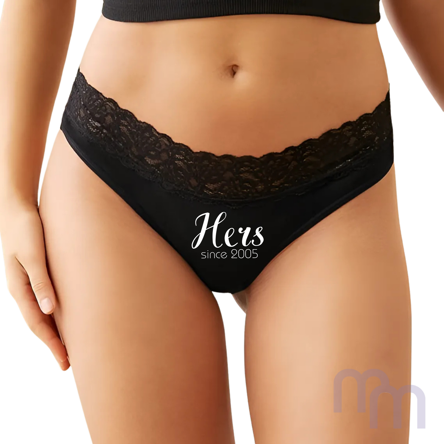 'Hers' Personalised Thong