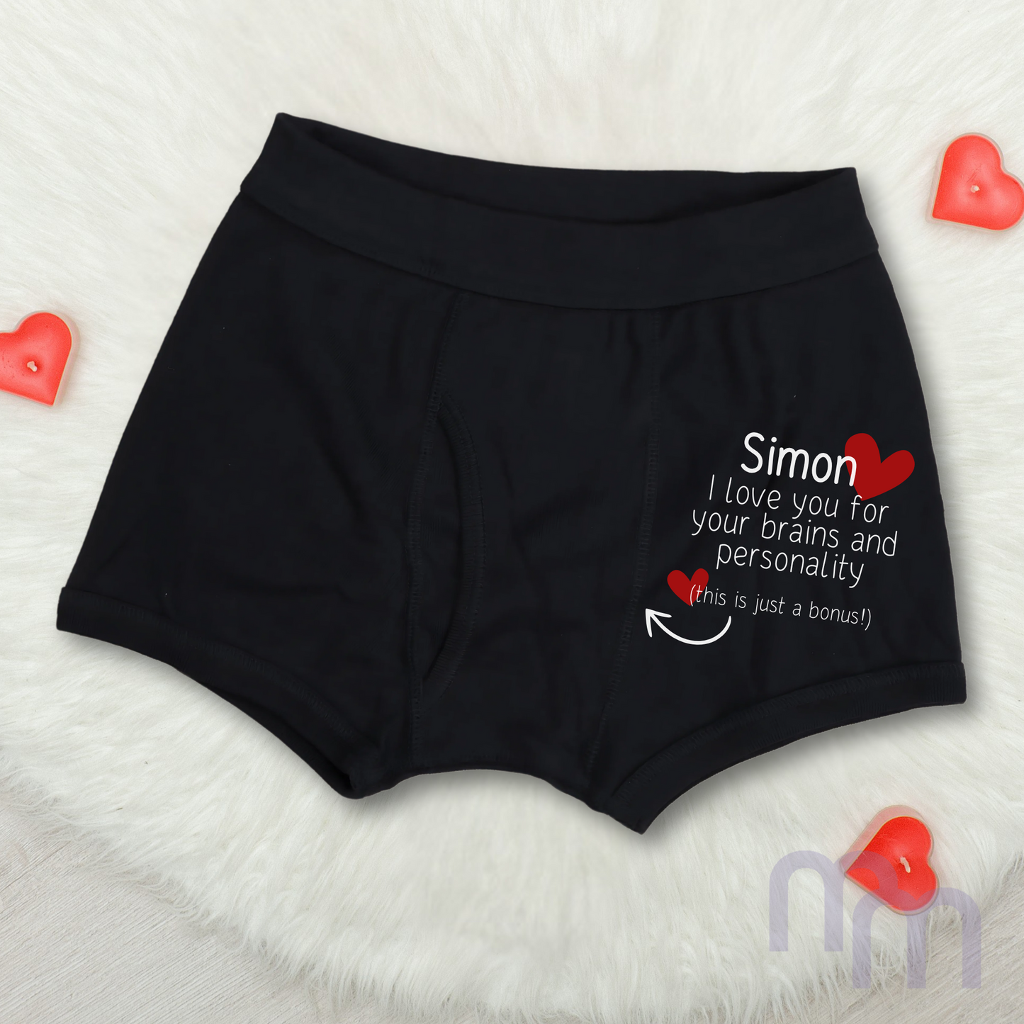 Personalised Valentines Boxer Shorts
