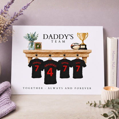 Personalised Rugby Fan Shirt Print