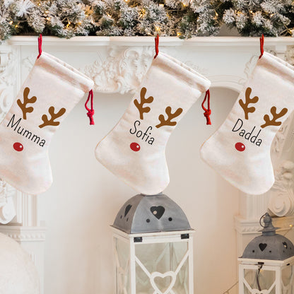 Luxury Personalised Matching Family Christmas Stockings