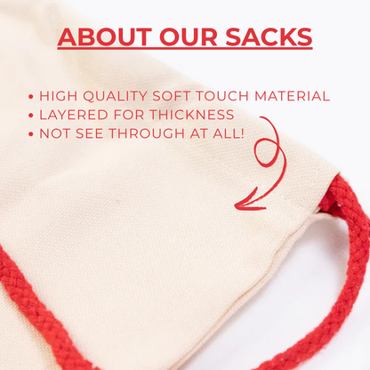 Customisable Monogram Santa Present Sack