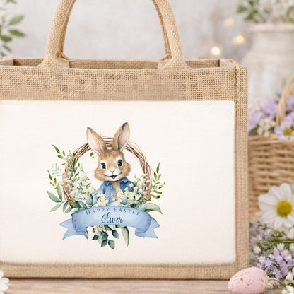 Personalised Happy Easter Flopsy Bunny Gift Bag