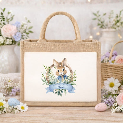 Personalised Happy Easter Flopsy Bunny Gift Bag