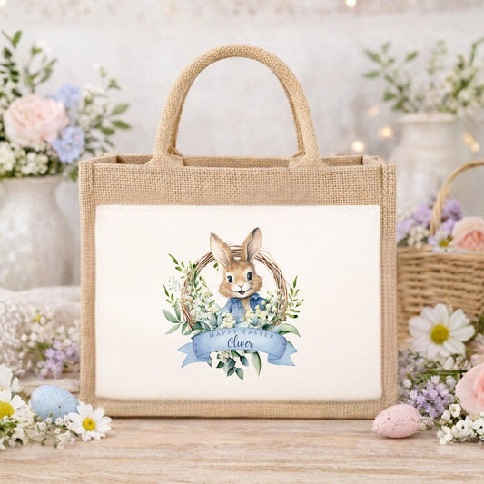 Personalised Happy Easter Flopsy Bunny Gift Bag
