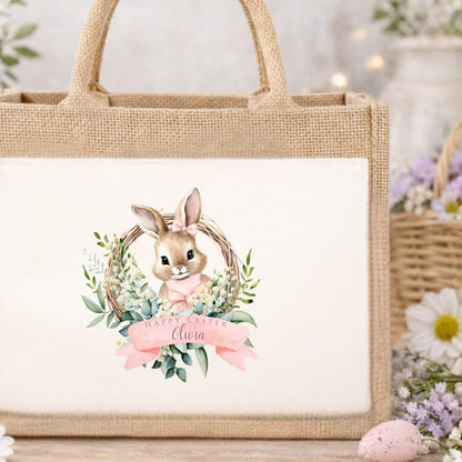 Personalised Happy Easter Flopsy Bunny Gift Bag