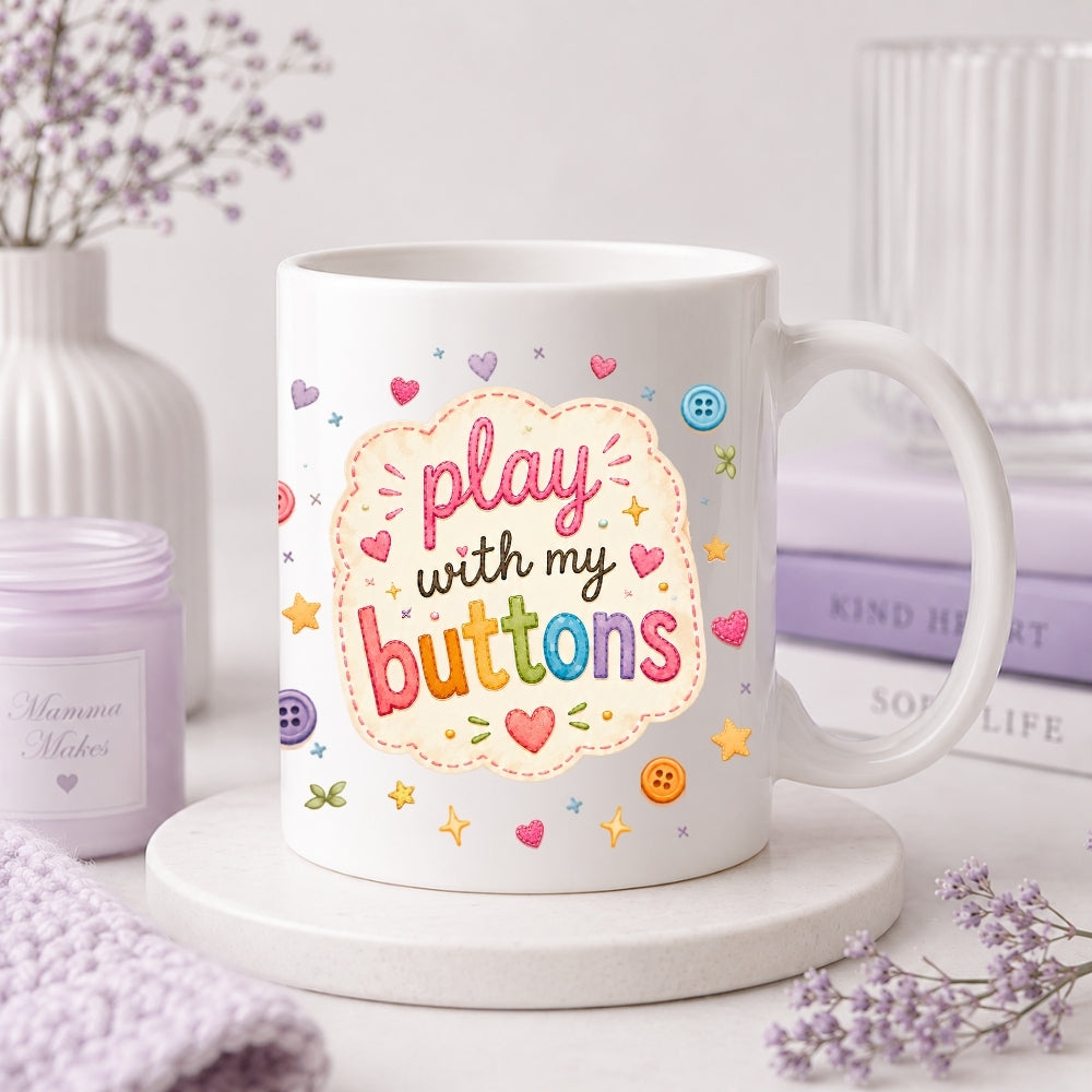 Stef's Bits Official Quote Merch Mug - Playful Doodles