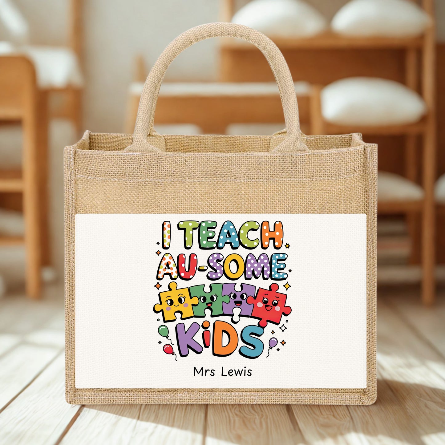 "I Teach Au-some Kids" Personalised A5 Notebook | Thank you | End of Year Teacher Gift
