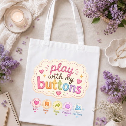 Stef's Bits Official Merch Tote Bag - Playful Doodles