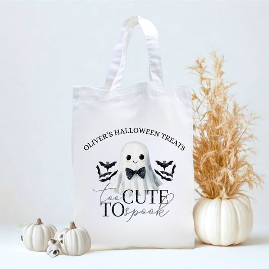 Personalised Halloween Trick or Treat Bag – Too Cute to Spook