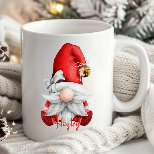 Christmas Santa Gonk Personalised Gift Mug