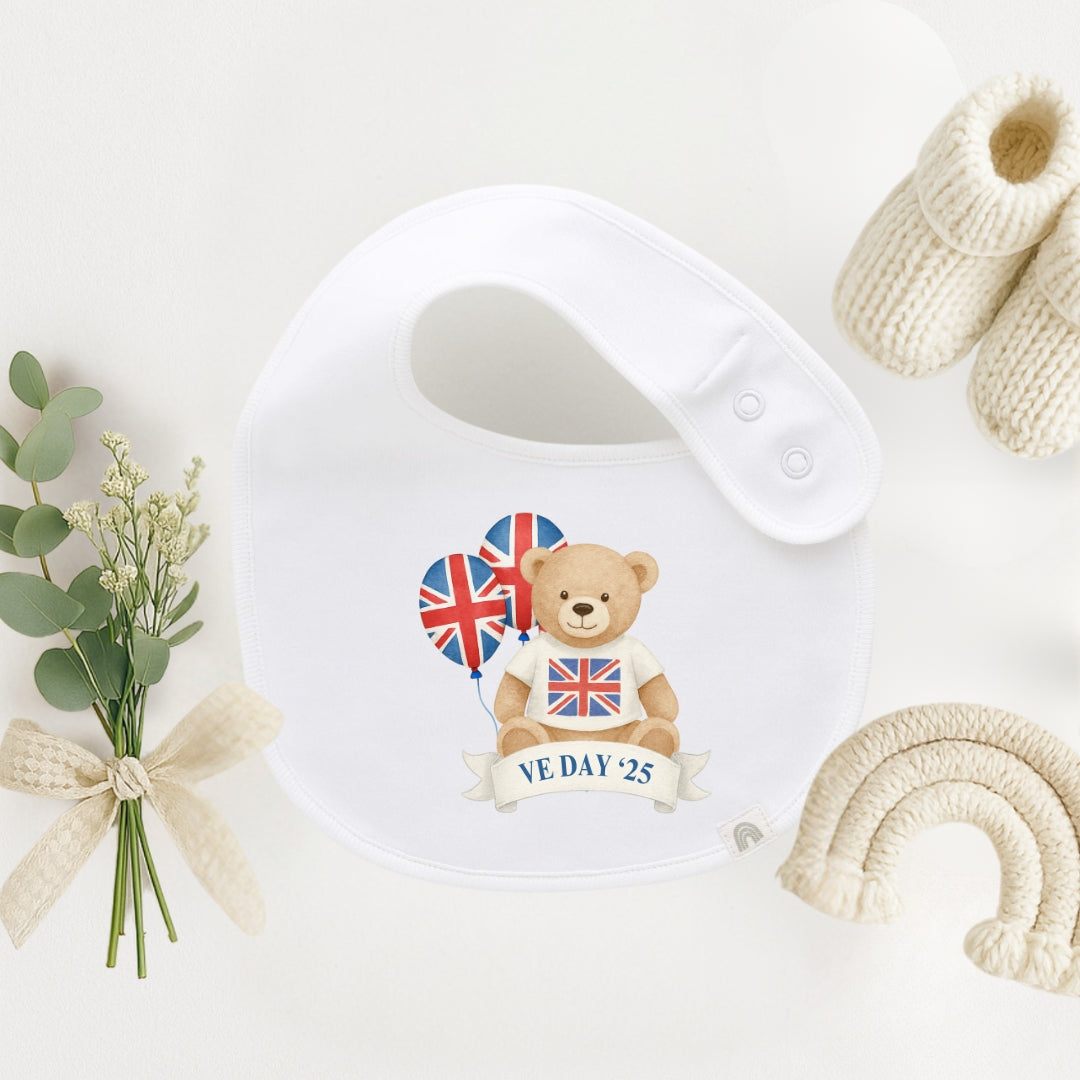 VE Day Commemorative Baby Bib - Various Designs