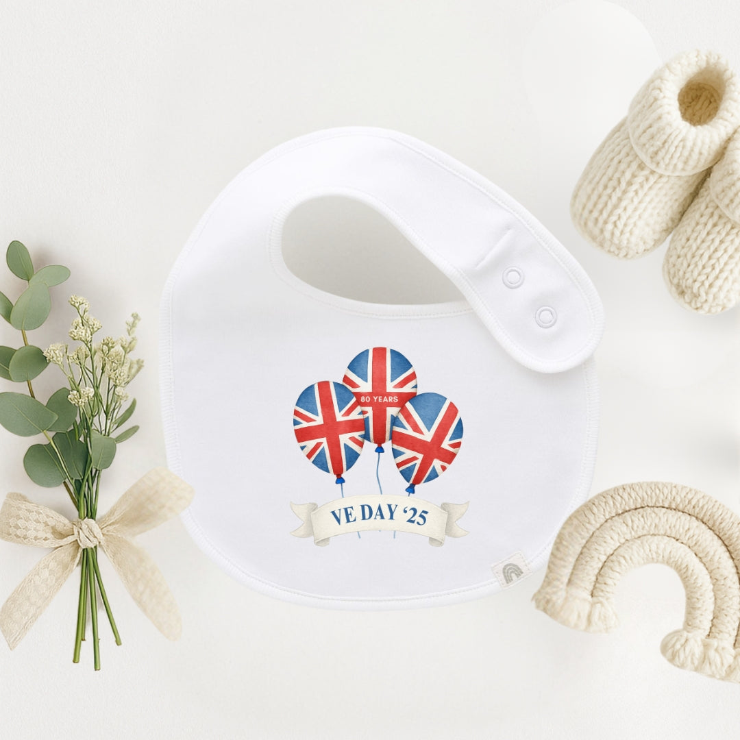 VE Day Commemorative Baby Bib - Various Designs