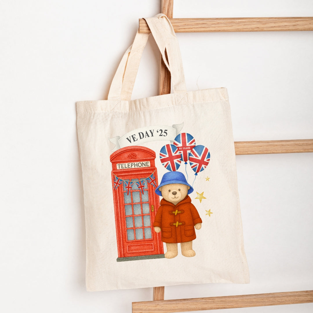 VE Day Commemorative Jute Bag - Various Designs