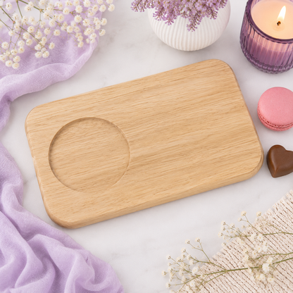 Wooden Tea & Biscuit Board - Suitable for Sublimation